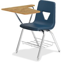 Desk with chair discount attached